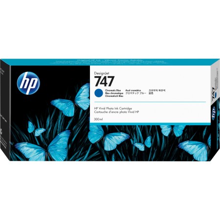 HP Cartouche d'encre DesignJet 746 de 300 ml bleu chromatique