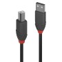 Lindy 36676 câble USB 7,5 m USB 2.0 USB A USB B Noir