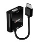 Lindy 38285 câble vidéo et adaptateur 0,1 m HDMI Type A (Standard) VGA (D-Sub) Noir