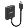 Lindy 38291 câble vidéo et adaptateur 0,1 m HDMI Type A (Standard) VGA (D-Sub) Noir