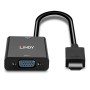 Lindy 38291 câble vidéo et adaptateur 0,1 m HDMI Type A (Standard) VGA (D-Sub) Noir