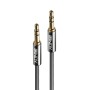 Lindy 35320 câble audio 0,5 m 3,5mm Anthracite