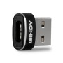 Lindy 41884 changeur de genre de câble USB Type-A USB Type-C Noir