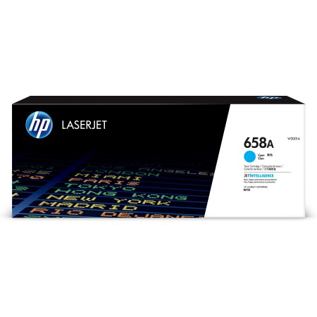 HP Toner cyan LaserJet 658A authentique