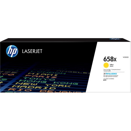 HP Toner jaune LaserJet 658X authentique grande capacité