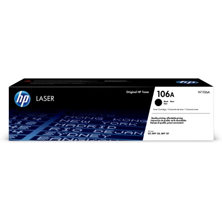 HP Cartouche de toner laser authentique 106A, noir