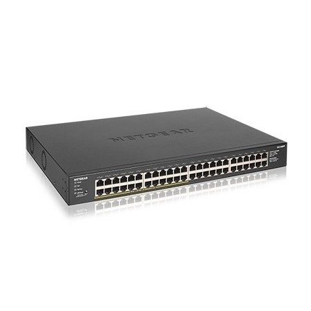 NETGEAR GS348PP Non-géré Gigabit Ethernet (10 100 1000) Connexion Ethernet, supportant l'alimentation via ce port (PoE) Noir