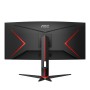 AOC G2 CU34G2X BK LED display 86,4 cm (34") 3440 x 1440 pixels Quad HD Noir, Rouge