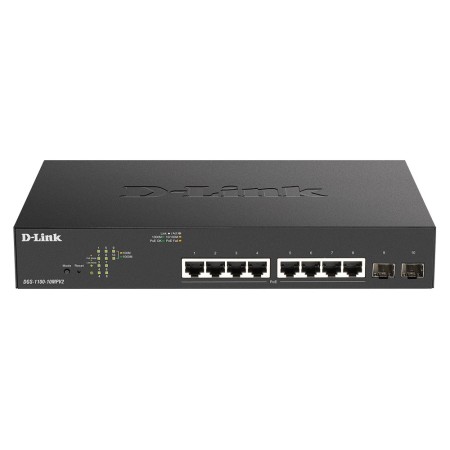 D-Link DGS-1100-10MPV2 commutateur réseau Géré L2 Gigabit Ethernet (10 100 1000) Connexion Ethernet, supportant l'alimentation