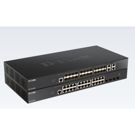 D-Link DXS-1210-28S commutateur réseau Géré L2 L3 10G Ethernet (100 1000 10000) 1U Noir