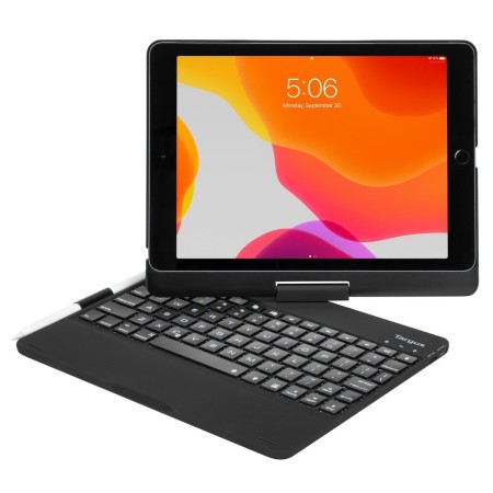 Targus THZ857DE clavier pour tablette Noir Bluetooth QWERTY Allemand