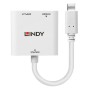 Lindy 43289 adaptateur graphique USB 3840 x 2160 pixels Blanc