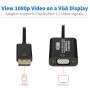 Tripp Lite P134-06N-VGA-V2 câble vidéo et adaptateur 0,15 m DisplayPort VGA (HD15) Noir