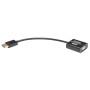 Tripp Lite P134-06N-VGA-V2 câble vidéo et adaptateur 0,15 m DisplayPort VGA (HD15) Noir