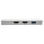 Tripp Lite U442-DOCK12-S station d'accueil USB 3.2 Gen 2 (3.1 Gen 2) Type-C Argent