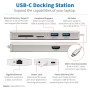 Tripp Lite U442-DOCK11-S station d'accueil USB 3.2 Gen 2 (3.1 Gen 2) Type-C Argent