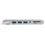 Tripp Lite U442-DOCK1 station d'accueil Avec fil USB 3.2 Gen 1 (3.1 Gen 1) Type-C Argent