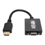 Tripp Lite P131-06N câble vidéo et adaptateur 0,15 m HDMI VGA (D-Sub) Noir