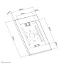 Neomounts support mural pour tablettes