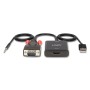 Lindy 38284 câble vidéo et adaptateur VGA (D-Sub) + 3,5 mm HDMI + USB Noir