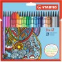 STABILO Pen 68 stylo-feutre Fin Multicolore 24 pièce(s)