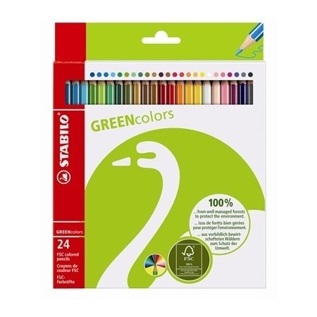 STABILO GREENcolors Farbstifte Multicolore 24 pièce(s)