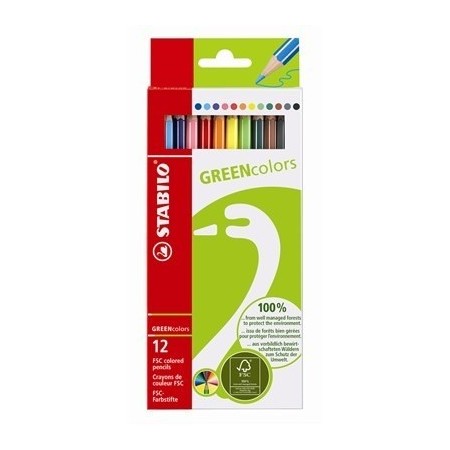 STABILO GREENcolors Farbstifte Multicolore 12 pièce(s)