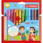 STABILO Cappi stylo-feutre Moyen Multicolore 12 pièce(s)