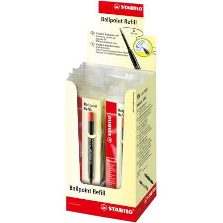 STABILO 2 040-02 recharge pour stylos Moyen Rouge 10 pièce(s)