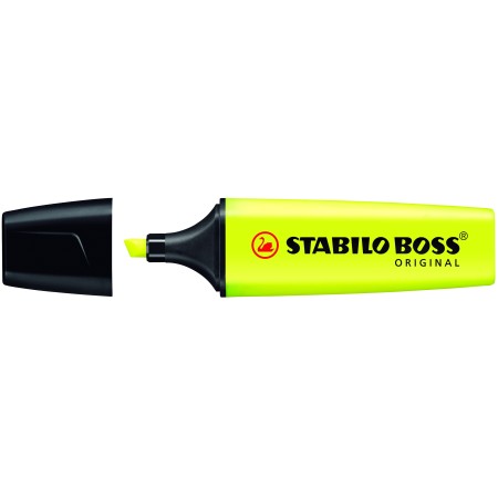 STABILO BOSS ORIGINAL marqueur 1 pièce(s) Pointe biseautée Jaune