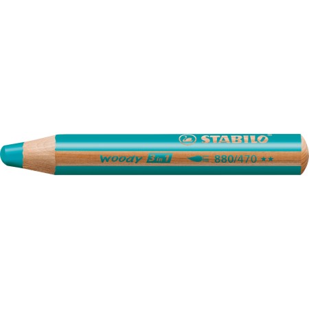 STABILO woody 3 in 1 Turquoise 1 pièce(s)