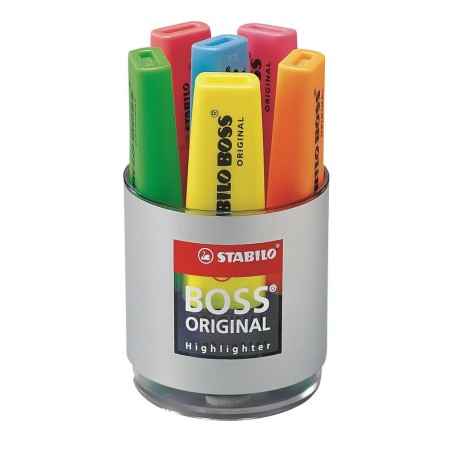 STABILO Pot a Crayons 6 Boss Assortis