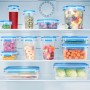 EMSA 508558 boîte hermétique alimentaire Rectangulaire 1 L Bleu, Transparent 3 pièce(s)