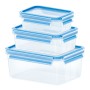 EMSA 508566 boîte hermétique alimentaire Rectangulaire Régler Transparent 3 pièce(s)