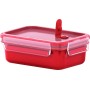 EMSA 517771 boîte hermétique alimentaire 0,55 L Rouge, Transparent 1 pièce(s)