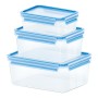 EMSA 508567 boîte hermétique alimentaire Rectangulaire Transparent 3 pièce(s)