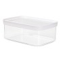 EMSA Optima Rectangulaire contenant 2 L Transparent, Blanc 1 pièce(s)