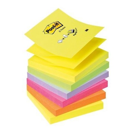 3M R330NRB Post-it Carré Multicolore 100 feuilles Auto-adhésif