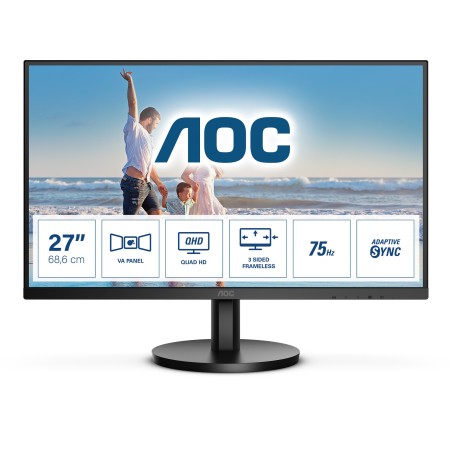 AOC Q27B3MA LED display 68,6 cm (27") 2560 x 1440 pixels Quad HD Noir