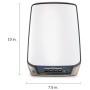 NETGEAR Orbi 860 AX6000 WiFi Satellite Tri-bande (2,4 GHz   5 GHz   5 GHz) Wi-Fi 6 (802.11ax) Blanc 4 Interne