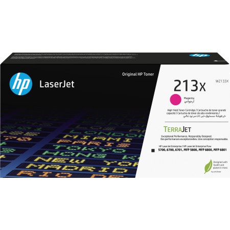 HP 213X Toner LaserJet authentique Grande capacité Magenta