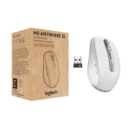 Logitech MX Anywhere 3S for Business souris Droitier RF sans fil + Bluetooth Laser 8000 DPI