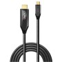 Lindy 43367 câble vidéo et adaptateur 1 m USB Type-C HDMI Type A (Standard) Noir