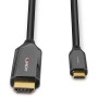 Lindy 43367 câble vidéo et adaptateur 1 m USB Type-C HDMI Type A (Standard) Noir