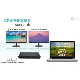 i-tec USB 3.0 / USB-C / Thunderbolt Dual Display Docking Station + Power Delivery 100W i-tec USB 3.0   USB-C   Thunderbolt Dual Display Docking Station + Power Delivery 100W