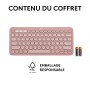 Logitech Pebble Keys 2 K380s clavier RF sans fil + Bluetooth AZERTY Français Rose