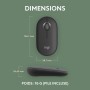 Logitech Pebble 2 M350s souris Ambidextre RF sans fil + Bluetooth Optique 4000 DPI