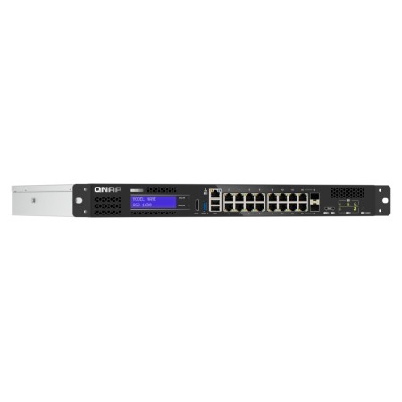 QNAP QGD-1600 Géré Gigabit Ethernet (10 100 1000) 1U Noir, Gris