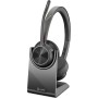 POLY Casque VOYAGER 4320-M certifié Microsoft Teams avec socle de charge