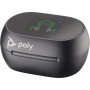 POLY Écouteurs noir charbon Voyager Free 60+ UC M + adaptateur USB-C BT700 + étui de charge avec écran tactile